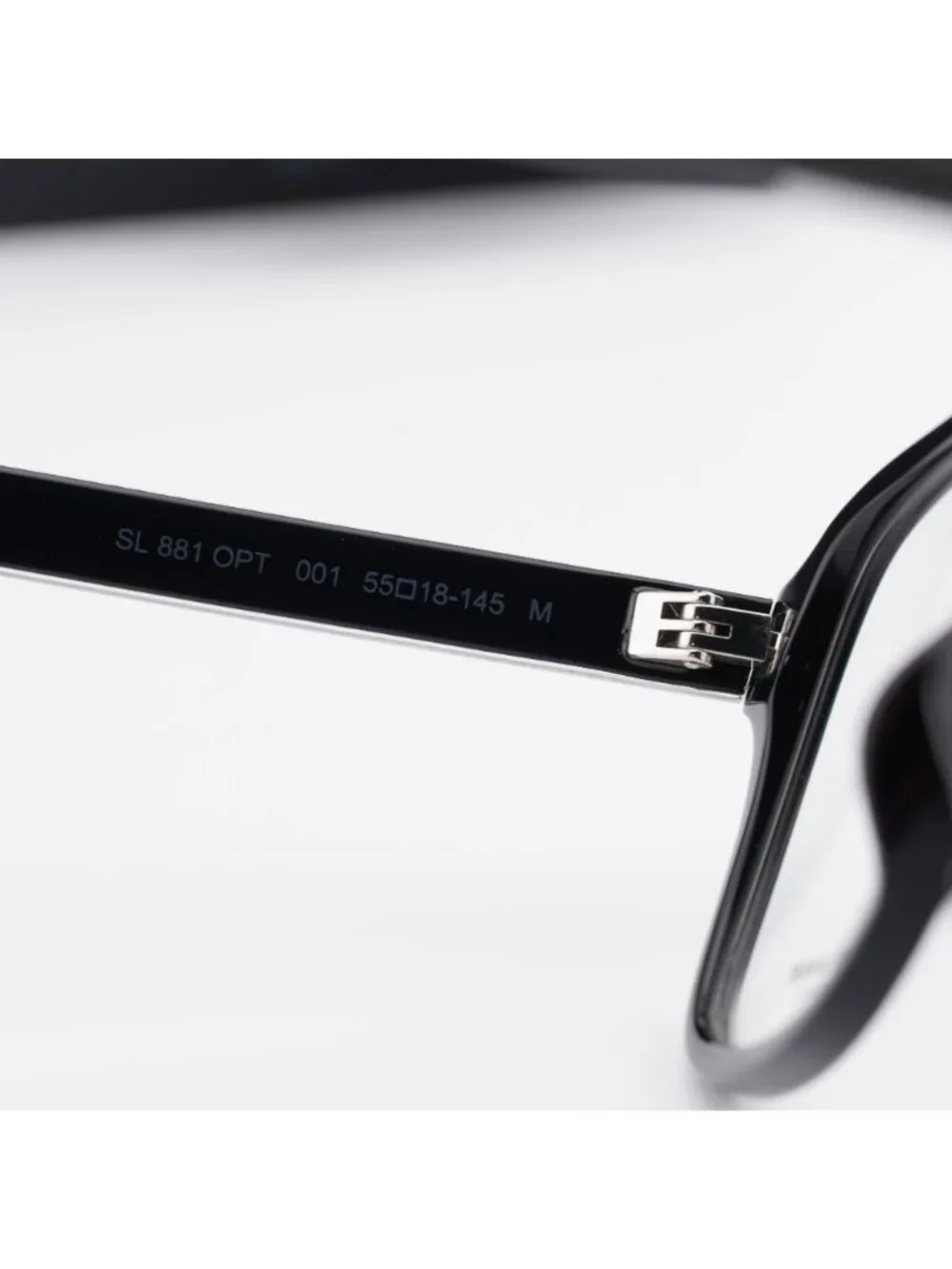 Saint Laurent SL881 OPT 001 Eyeglasses Black 55mm Aviator Frame